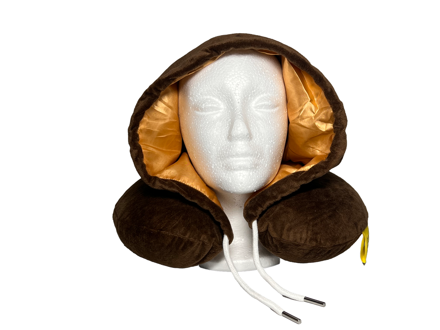 (Brown) FlyCloud® Travel Pillow for Sleep and Comfort